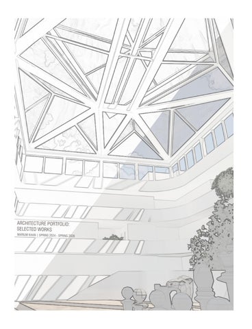 2026 Undergraduate Architecture Portfolio