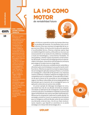 Conexión 20 UDLAP. La I+D como motor de rentabilidad futura