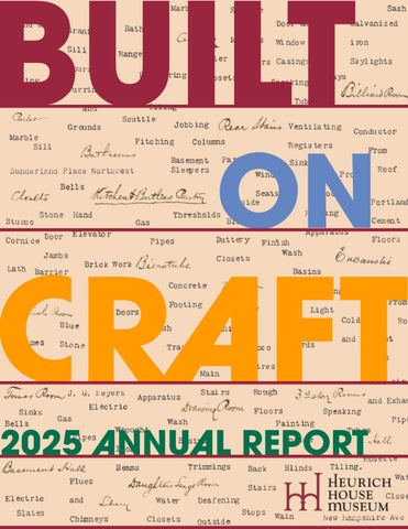 Heurich House Museum 2025 Annual Report