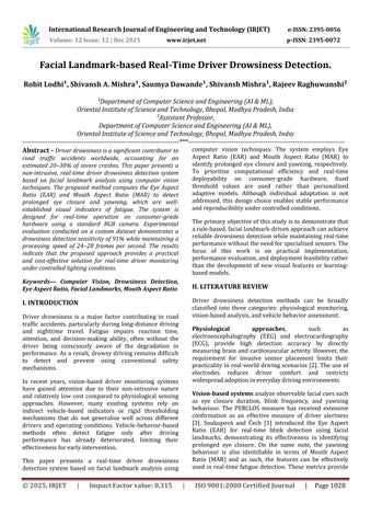 Facial Landmark-based Real-Time Driver Drowsiness Detection.