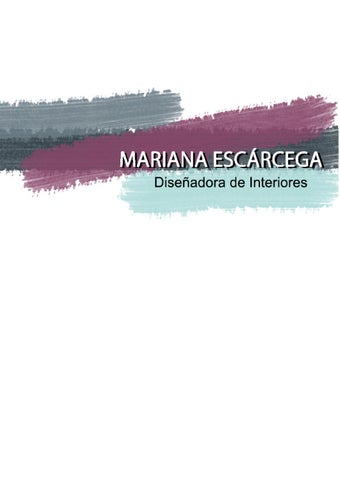 Book de Diseño - Mariana Escárcega 2026