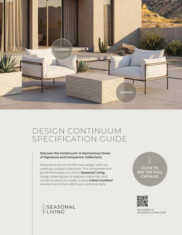 Seasonal Living Spring 2026 Design Continuum Specification Guide