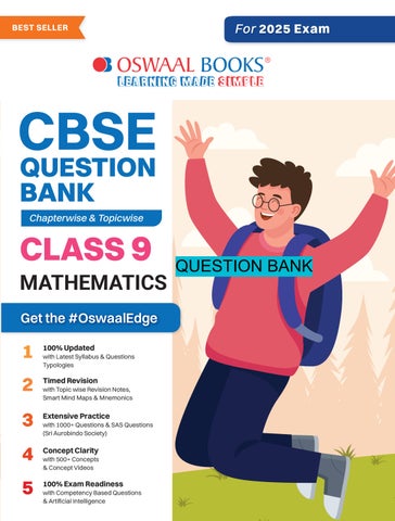 Oswaal CBSE Question Bank Class 9 Mathematics, Chapterwise  - 2025 Oswaal Editorial Board
