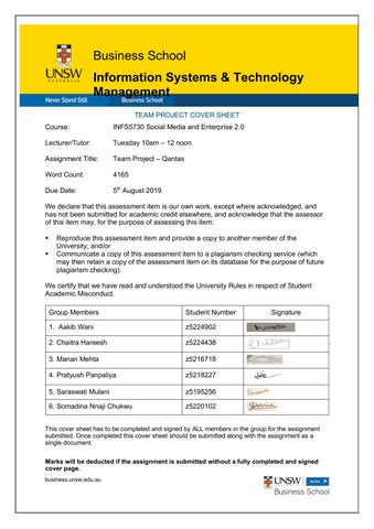 Information Systems & Technology Management - INFS5730 Social Media and Enterprise 2.0 _ Team Projec