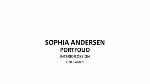 SOPHIA ANDERSEN NAPIER PORTFOLIO