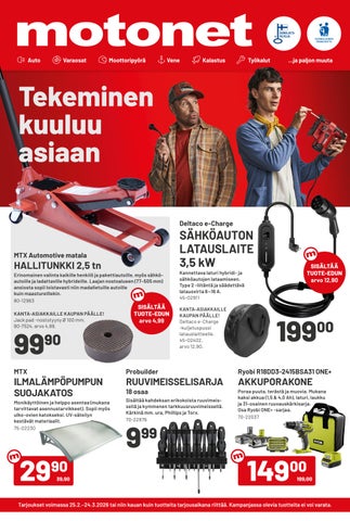 Motonet - Tekeminen kuuluu asiaan 25.2.-24.3.