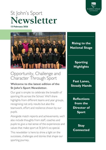 Sports Newsletter - February 2026