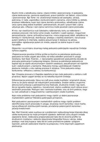 Ključni čimb u određivanju cijena