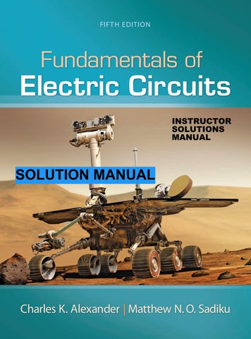 Fundamentals of Electric Circuits - Instructor Solutions Manual 5th ed Charles K. Alexander, Matthew
