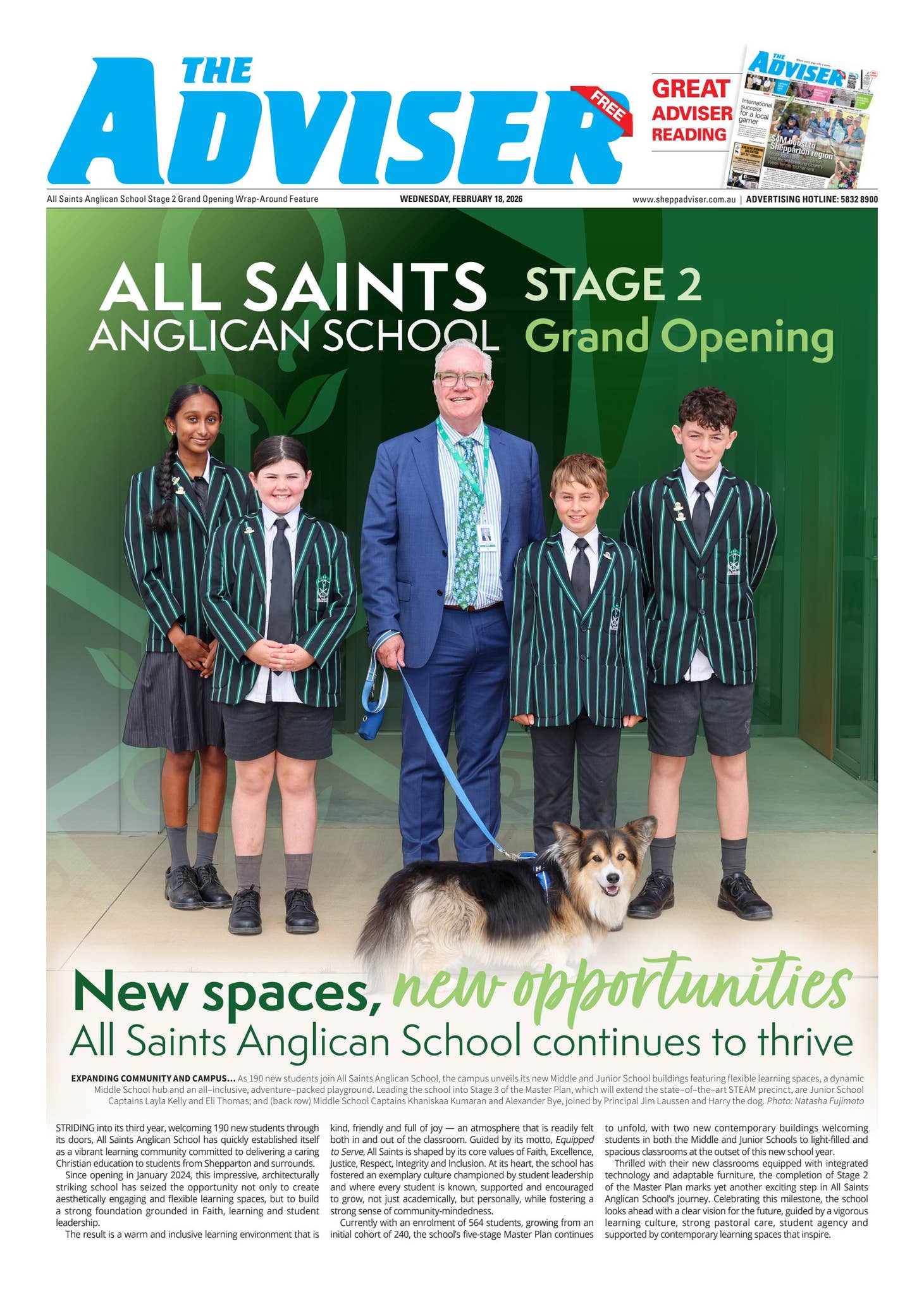 All Saints Anglican School Stage 2 Grand Opening Wrap-Around Feature by ...