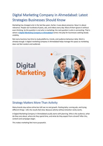 Digital Marketing Company in Ahmedabad: Latest Strategies Businesses Should Know