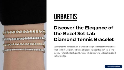 Bezel Set Lab Diamond Tennis Bracelet