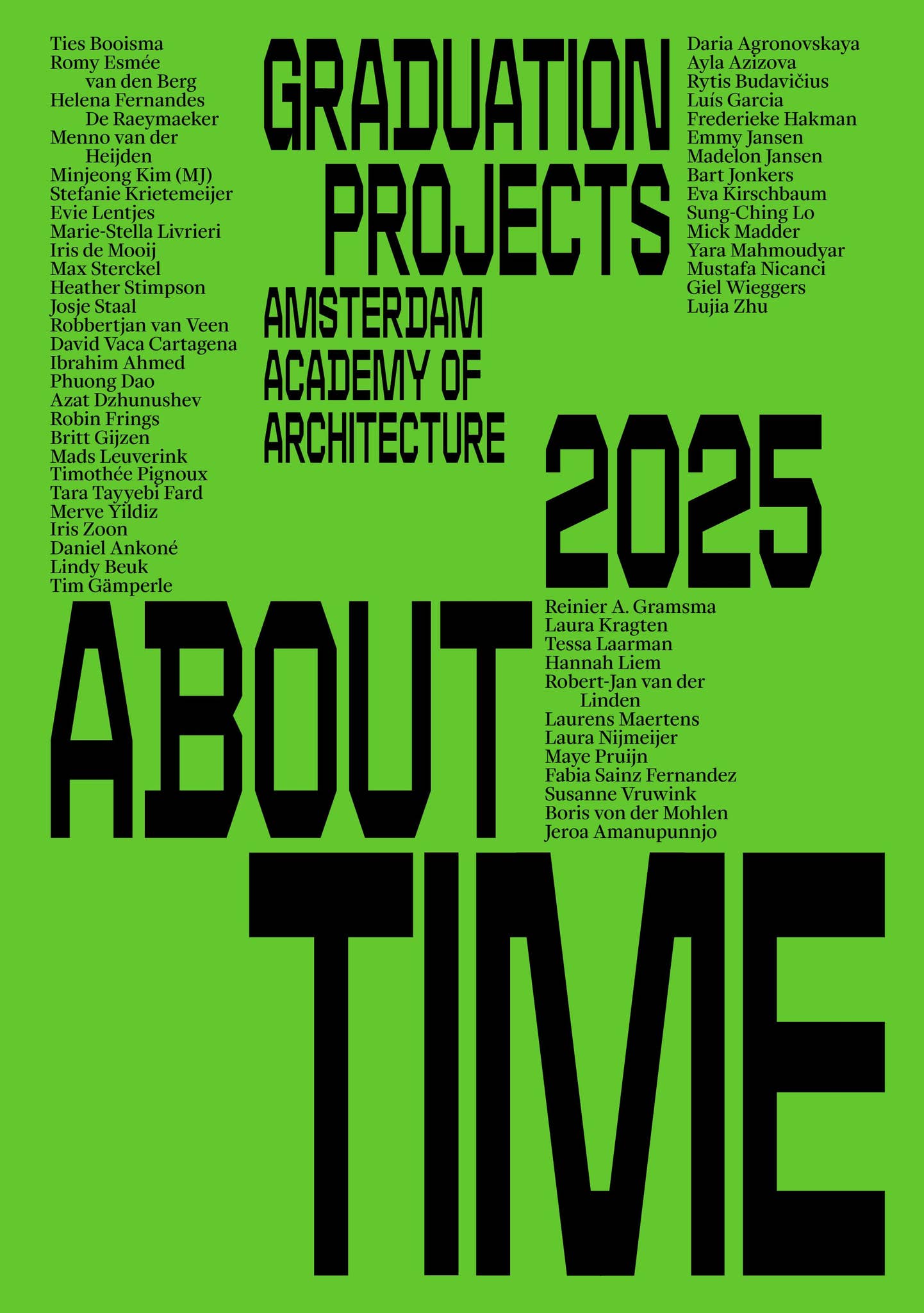 Graduation Week 2025: About Time by Amsterdam Academy of Architecture ...