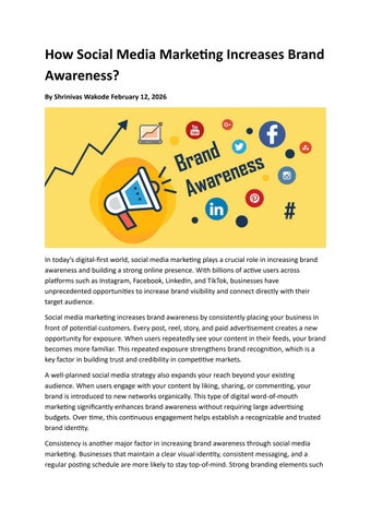 How Social Media Marketing Increases Brand Awareness