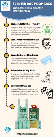 Scented Dog Poop Bags – Fresh, Leak-Proof & Eco-Friendly Cleanup