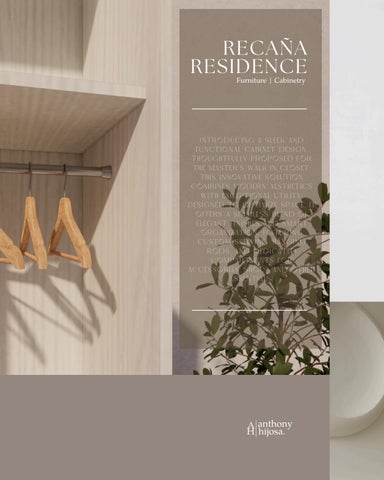 Recaña Residence - Furniture | Cabinetry