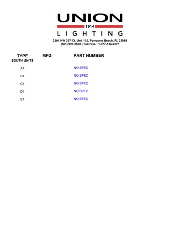 unionlightingusa 灯饰目录 · HORIZON OAKLAND PARK 册 REV 第 10 页