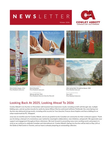 Cowley Abbott Winter 2026 Newsletter