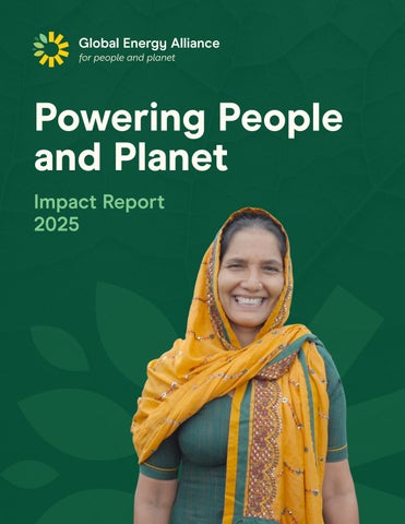 Global Energy Alliance 2025 Impact Report