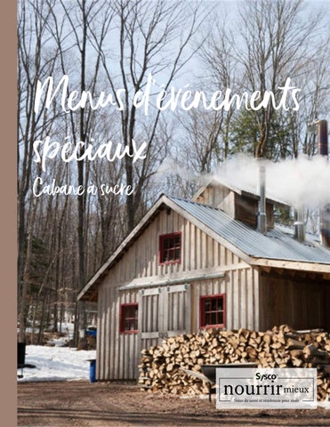 Sugar Shack Menu Package - Sysco Nutrition Services- FR