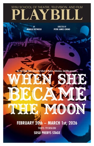 Playbill for When She Became the Moon