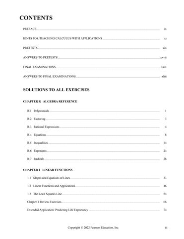 Solution Manual For Calculus with Applications, 12th edition By Margaret L. Lial
