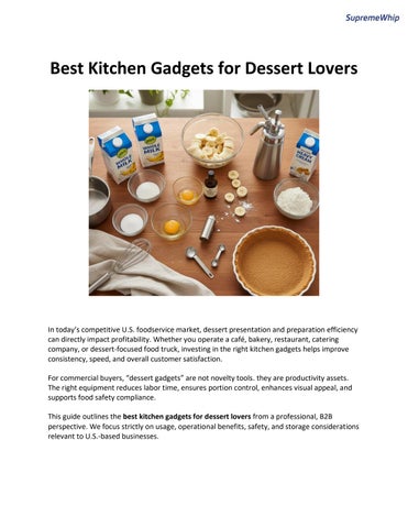 Best Kitchen Gadgets for Dessert Lovers