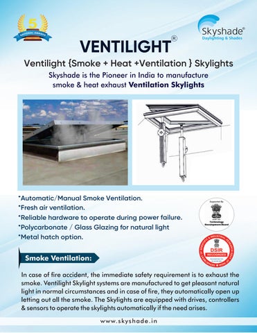 Ventilight Smoke & Heat Exhaust Skylights | Automatic Roof Ventilation Systems | Skyshade