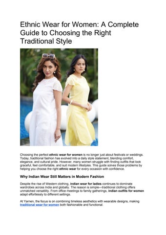 Ethnic Wear for Women