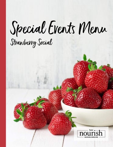 Strawberry Social Menu Package - Sysco Nutrition Services- EN