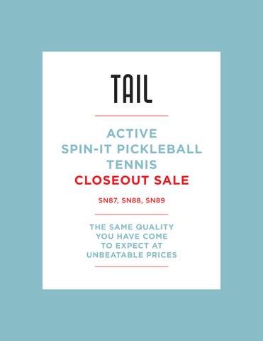 Closeout Catalog SN87 88 89 Tennis Active Spinit