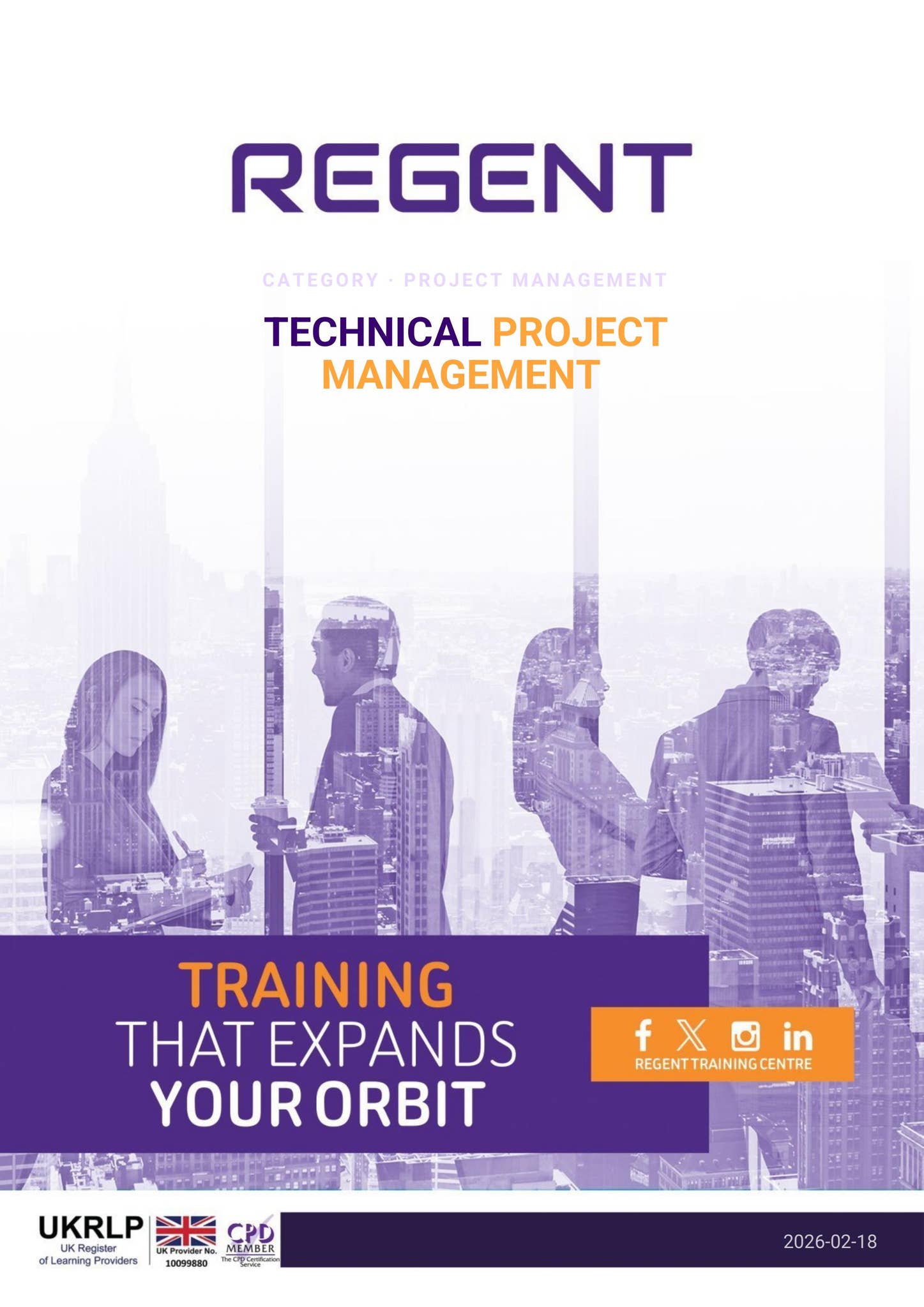 Technical Training Project Technical Project Management training course by Regent Training Centre ...