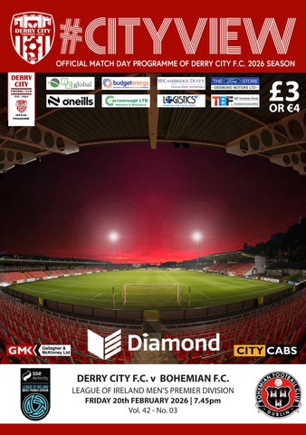 CityView Vol-42 No-03 - Derry City vs Bohemian - Friday 20th February