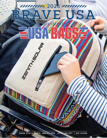 BRAVE USA / USA BAGS 2026 PRODUCT CATALOG with links