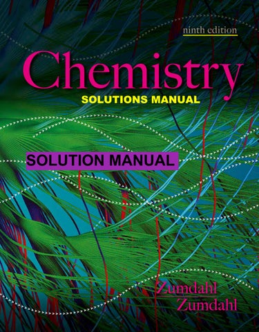 Student Solutions Guide for Zumdahl Zumdahl's Chemistry, 9th complete
