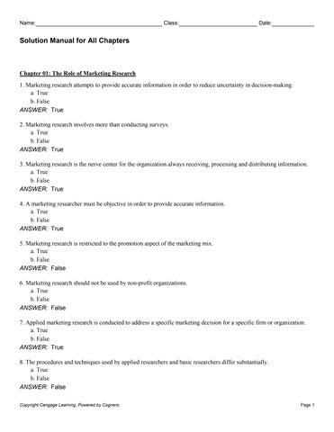 Test Bank for Essentials of Marketing Research 7th Edition by Barry J. Babin