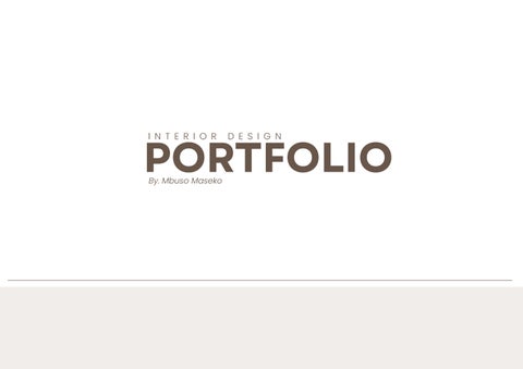 Mbuso Maseko Portfolio
