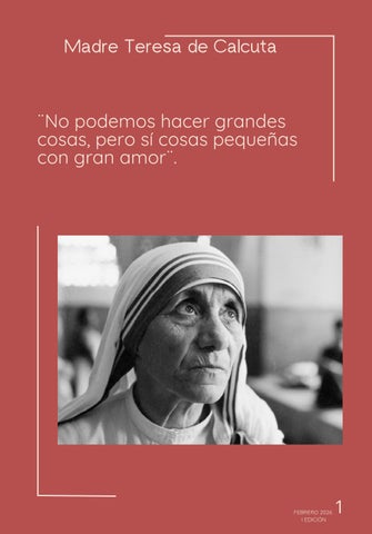 Revista Madre Teresa de Calcuta
