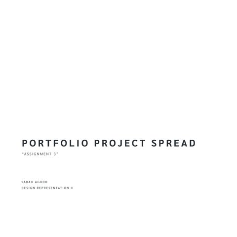 Project Spread Assignment - Sarah Agudo