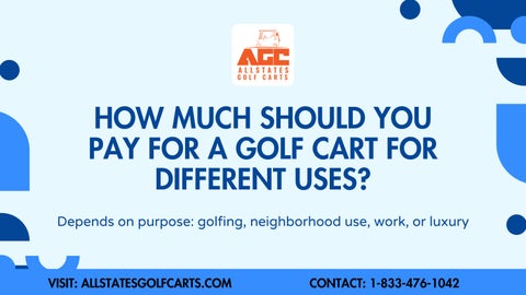 How Much Should You Pay for a Golf Cart for Different Uses?