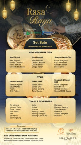 1-SET MENU - RASA RAYA