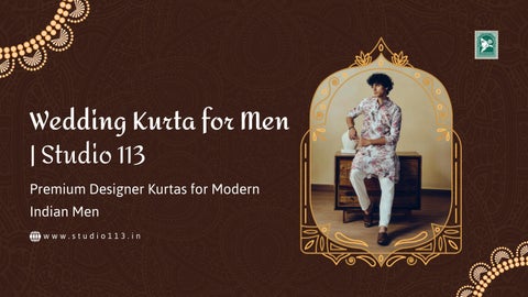Wedding Kurta for Men | Studio 113 