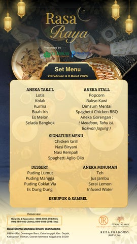 SET MENU - RASA RAYA