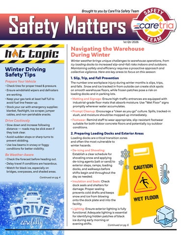 Safety Matters 1st Qtr 2026