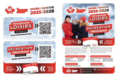 Programme Loisirs Dépliant