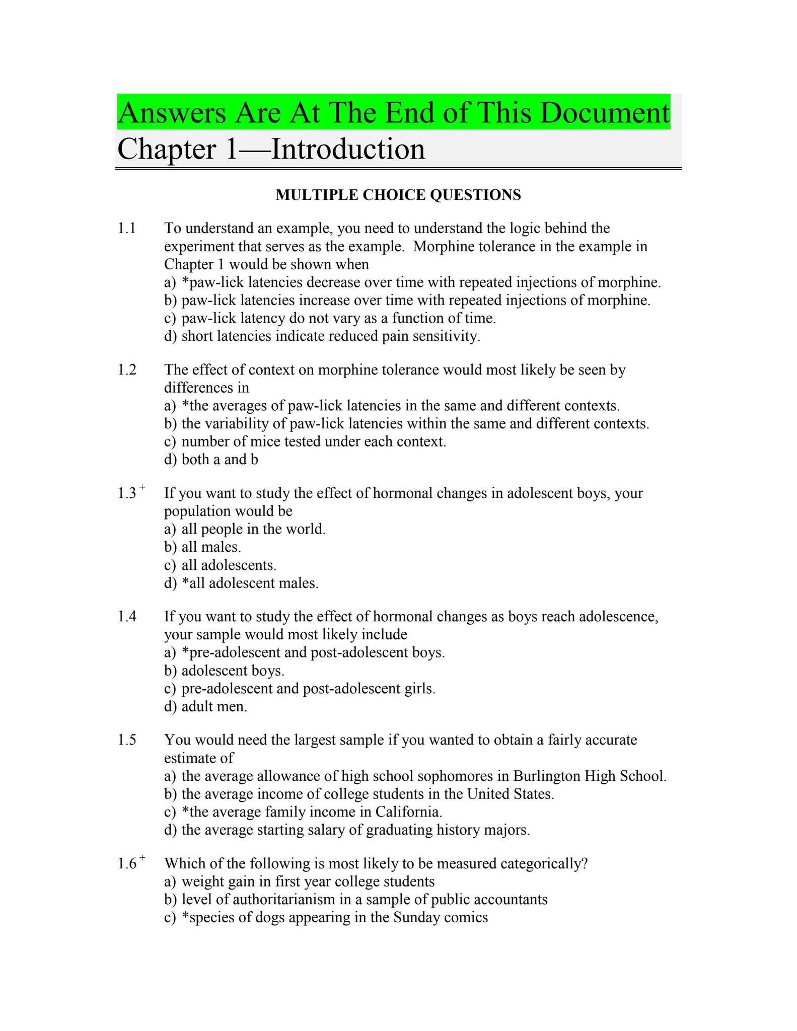 Test Bank for Fundamental Statistics for the Behavioral Sciences 9th ...