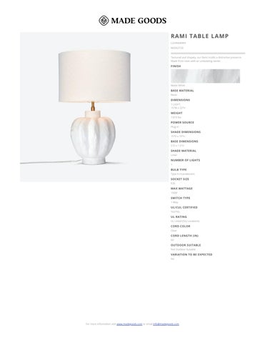 marissajanamagginetti.com A.F GREAT ROOM 桌 LAMPS 型录 第 2 页