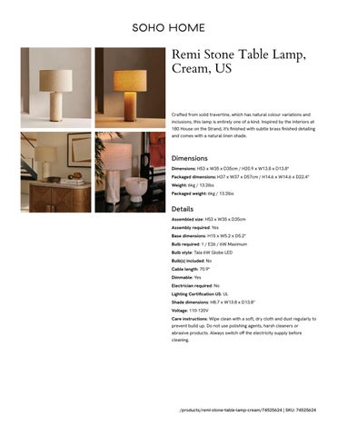 marissajanamagginetti.com A.F GREAT ROOM 桌 LAMPS 型录 第 3 页