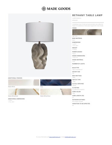 marissajanamagginetti.com A.F GREAT ROOM 桌 LAMPS 型录 第 5 页