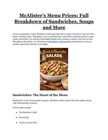 McAlister's Menu Prices_ Full Breakdown of Sandwiches, Soups and More